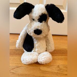 Jellycat Bashful Black and Cream Puppy Toy